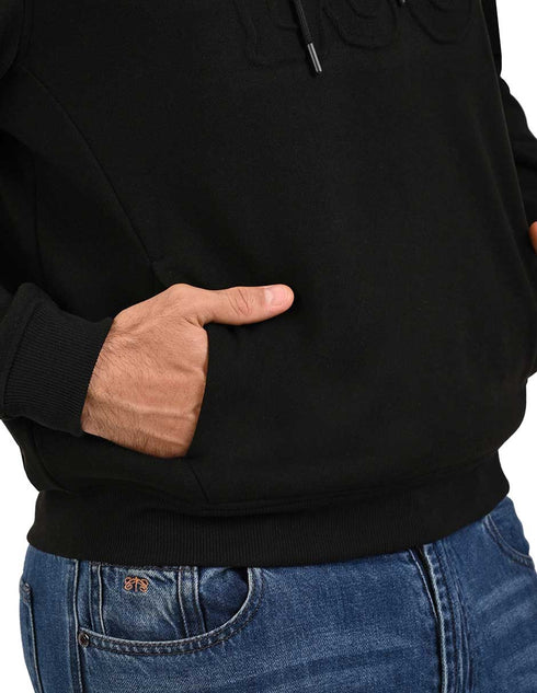 Hoodie LEE para caballero con capucha ajustable color negro
